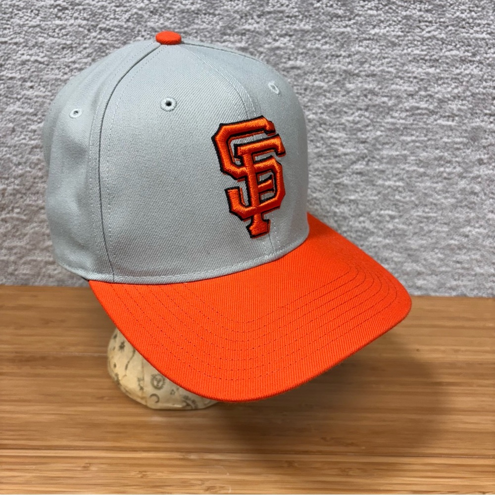 San Francisco Giants Hat Snapback Tan And Orange  '47 Brand Baseball MLB Logo‎